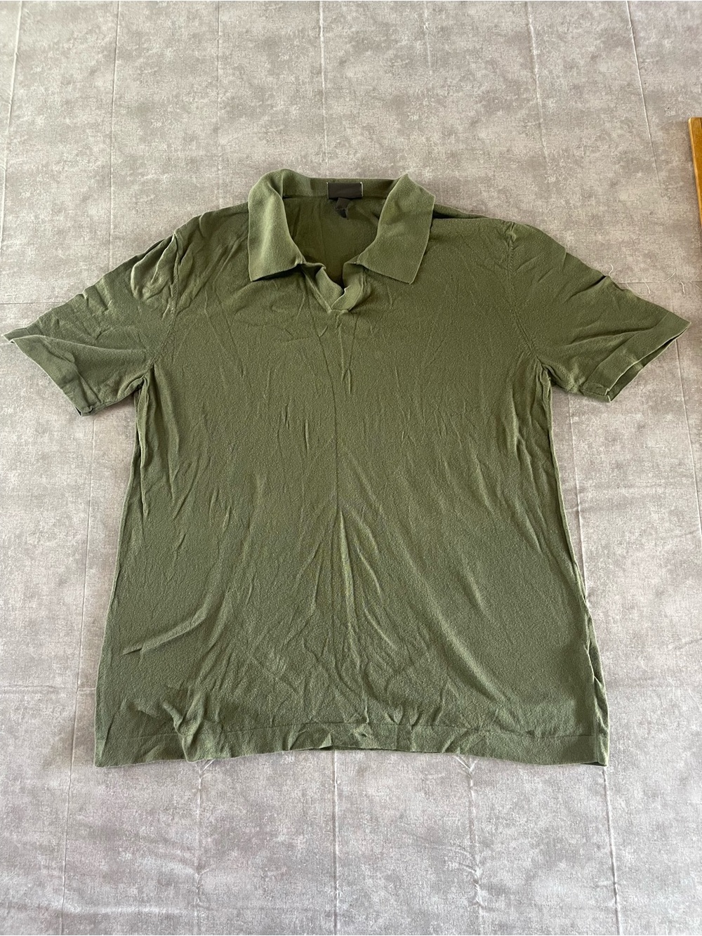 H&M Olive Green Short Sleeve Polo